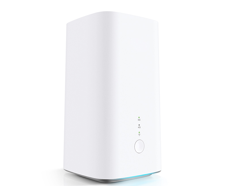 青島中新華美白色ABS免噴涂環保塑料顆粒注塑成型的5G路由器外殼